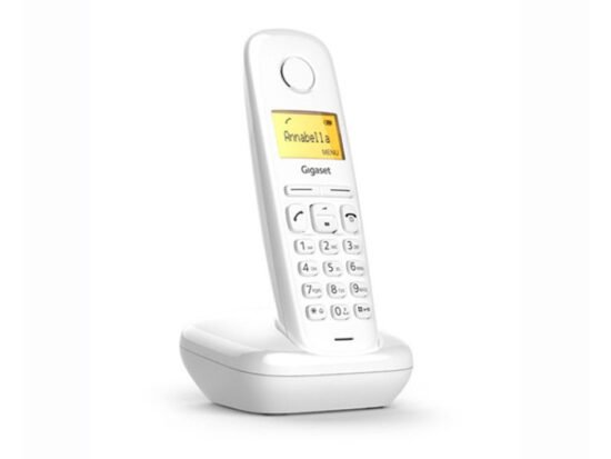 Single White Cordless Phone