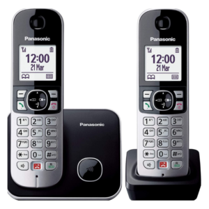 Panasonic KX-TG6852JTB Duo Silver/Black Dect Cordless Phone