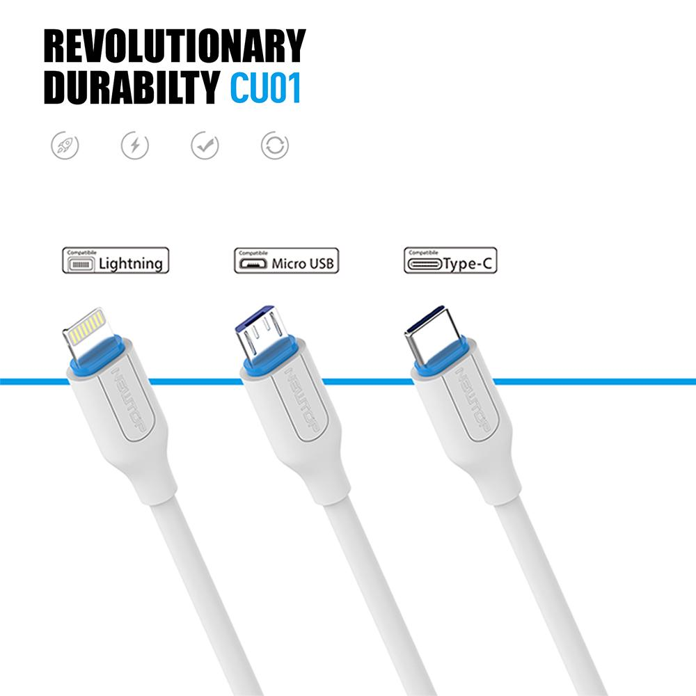 Prodotto: 27338 - NEWTOP CU01 CAVO 100CM USB/LIGHTNING (Lightning Iphone -  100cm) - NEWTOP PACK (Cable - Apple Lightning)