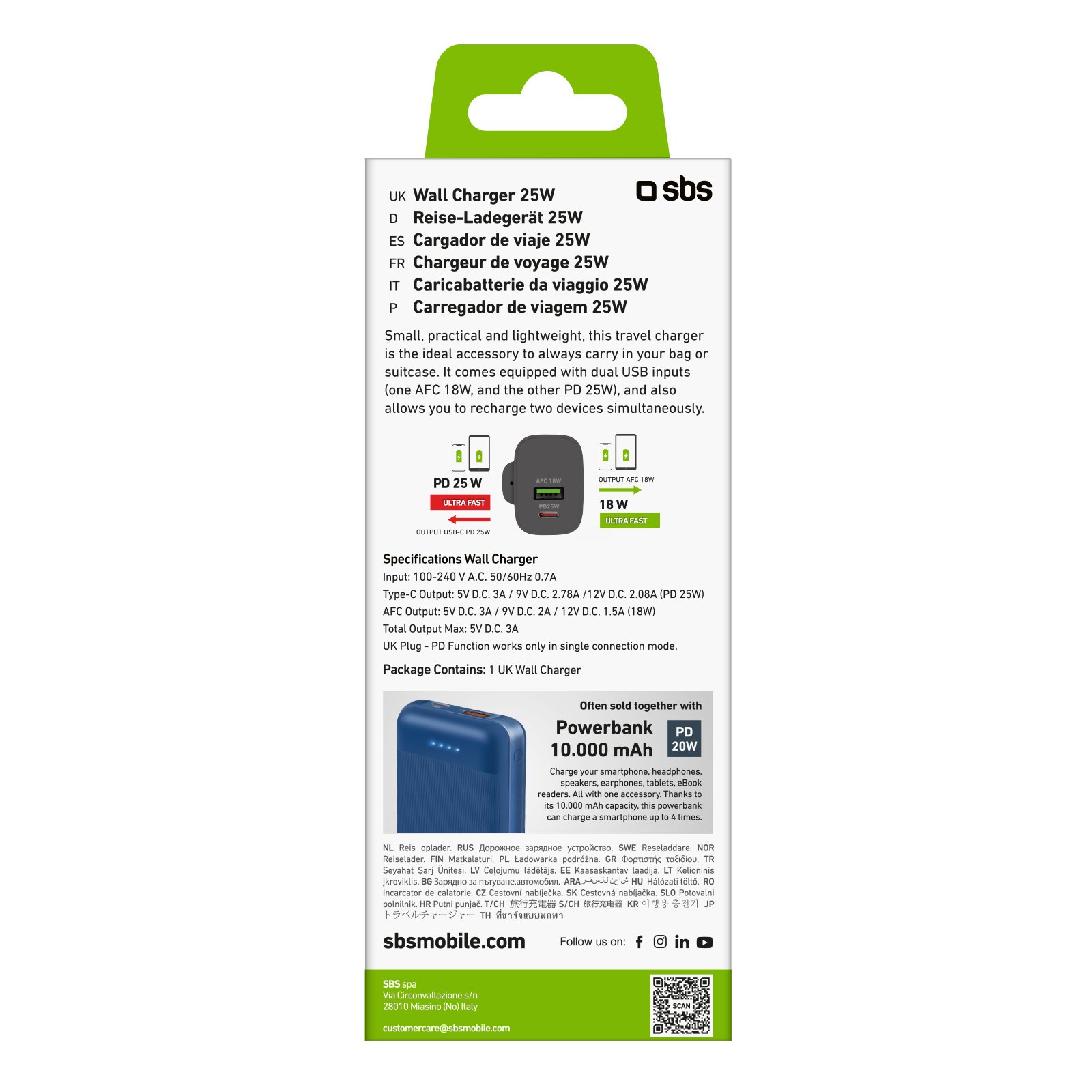 PD 25W travel charger with UK plug3