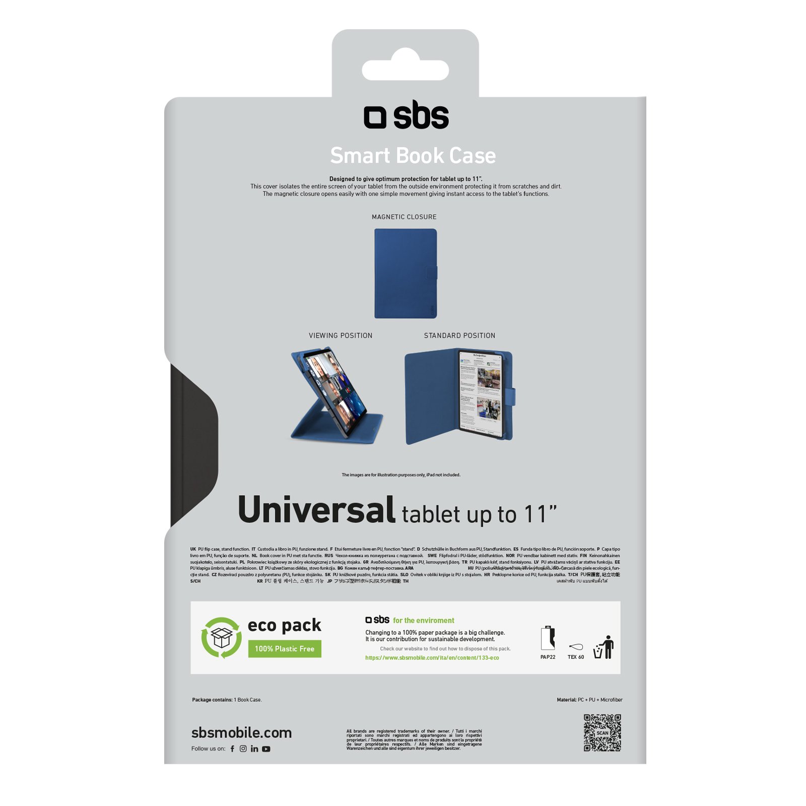 Universal book case pro tablet up 9 - 11, blue9