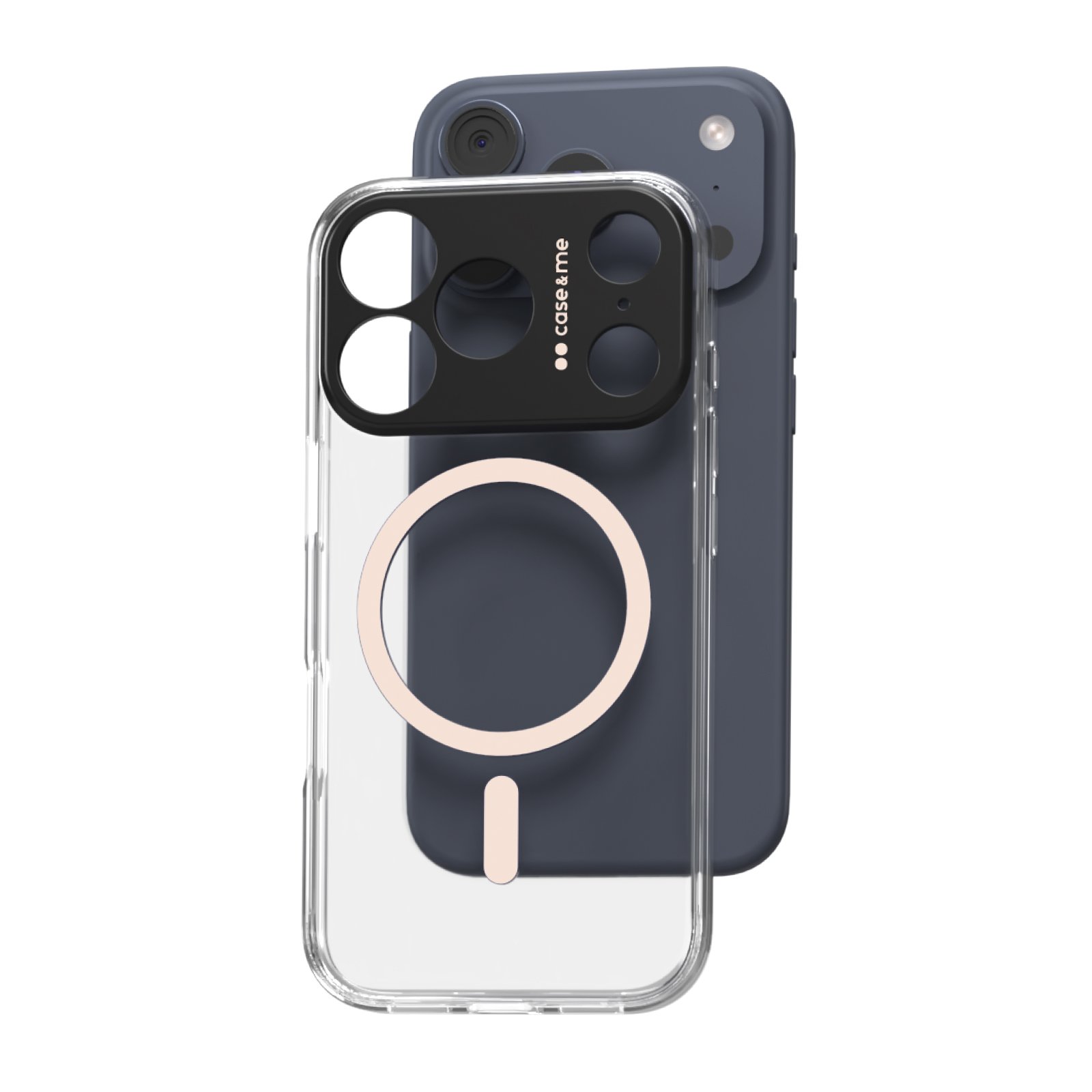 Case and Me Cover Magsafe transparent iPhone 17 Pro, peach1