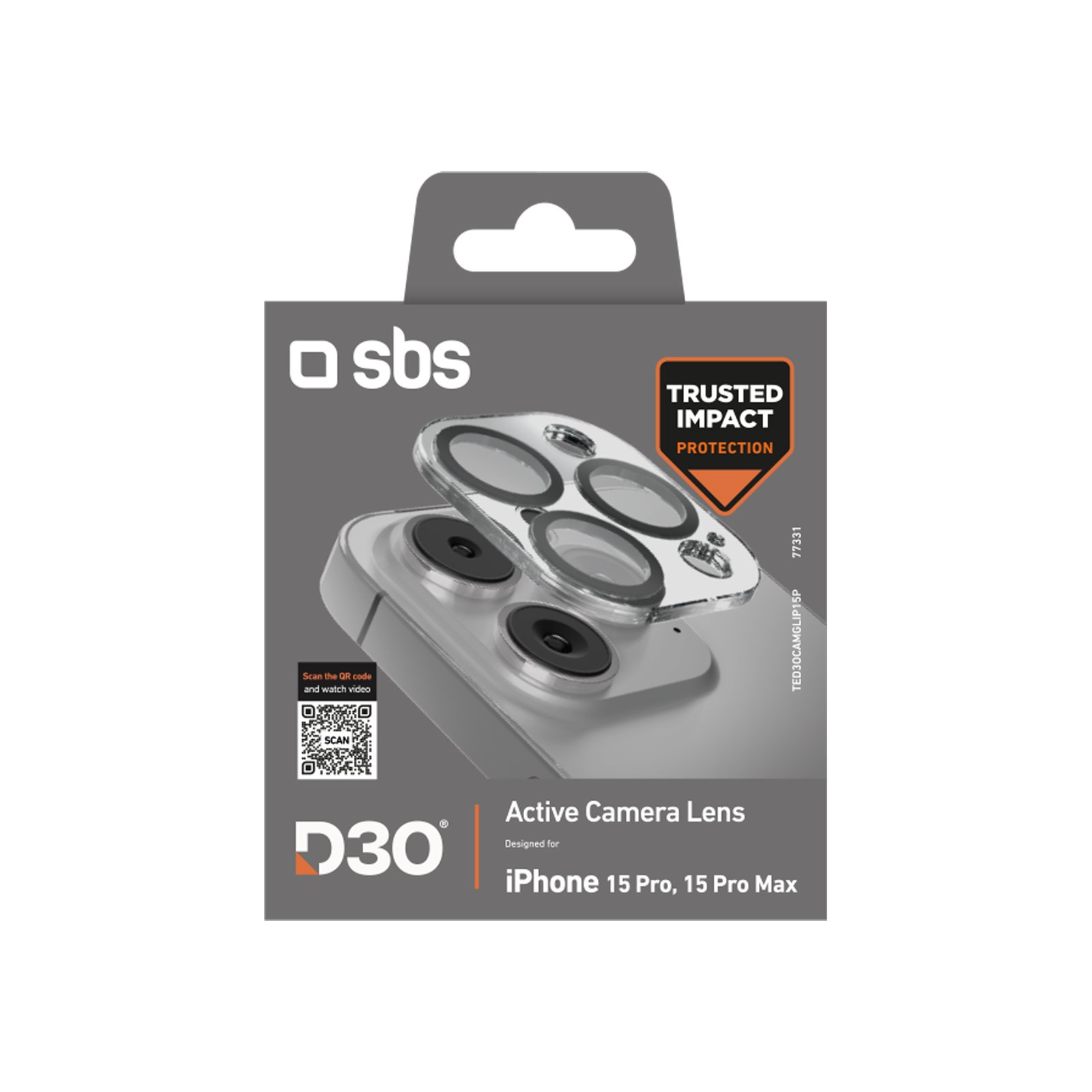 sbs iPhone 15 Pro:iPhone 15 Pro Max camera glass, with D3O material8